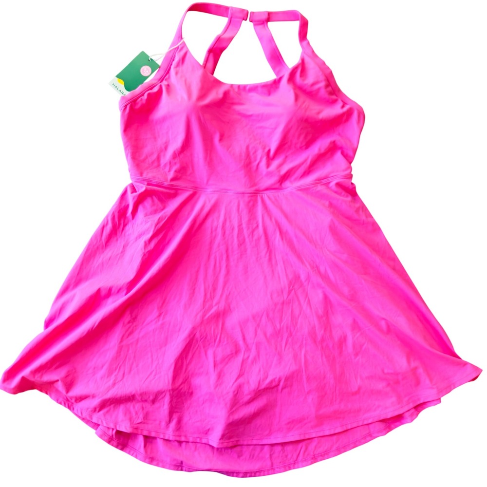 New! Halara Activewear Dress 3XL Built-in Bra Shorts Pockets Plus Athleisure - Picture 2 of 13